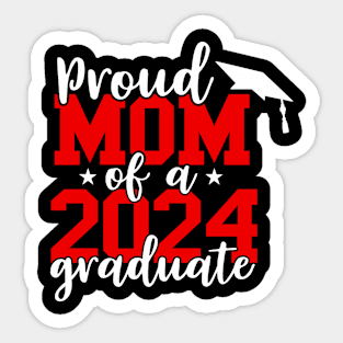 Proud Aunt Of A 2024 Graduate For Family Graduation Sticker